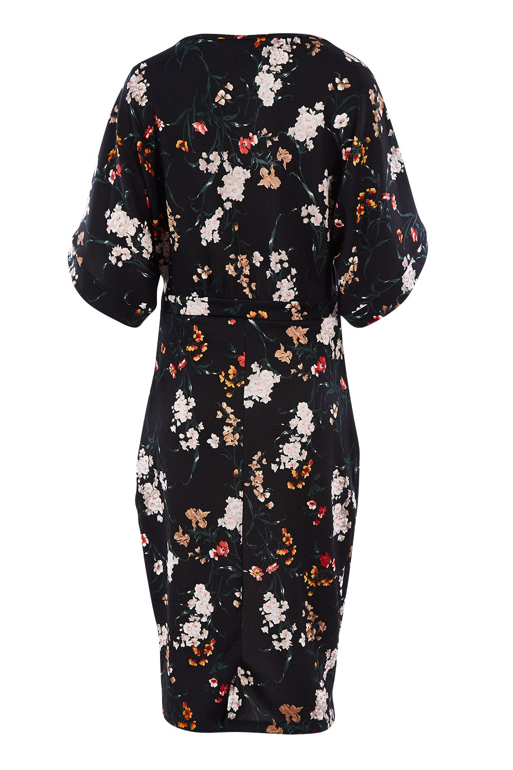 Preloved The Printed Kimono Sleeve Pencil Dress - Garden