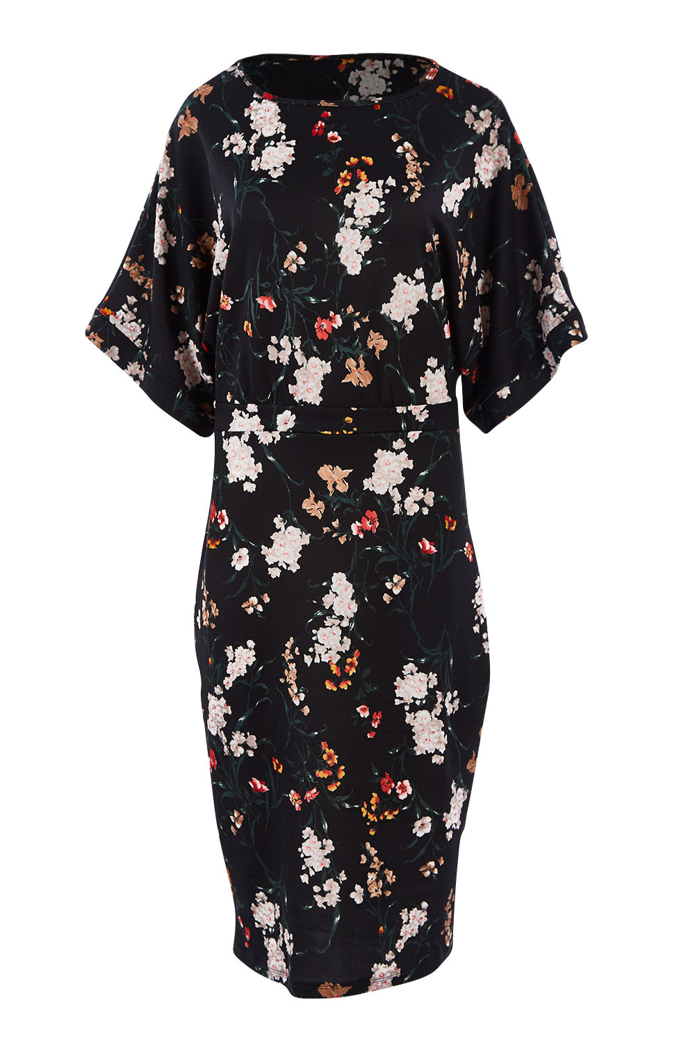 Preloved The Printed Kimono Sleeve Pencil Dress - Garden