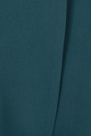 Product shot of the The Soft Suiting Lined Button Blazer – Darkteal in colour Darkteal, showing detail