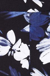 Product shot of The Tube Skirt in colour Fleur (Blue), detail