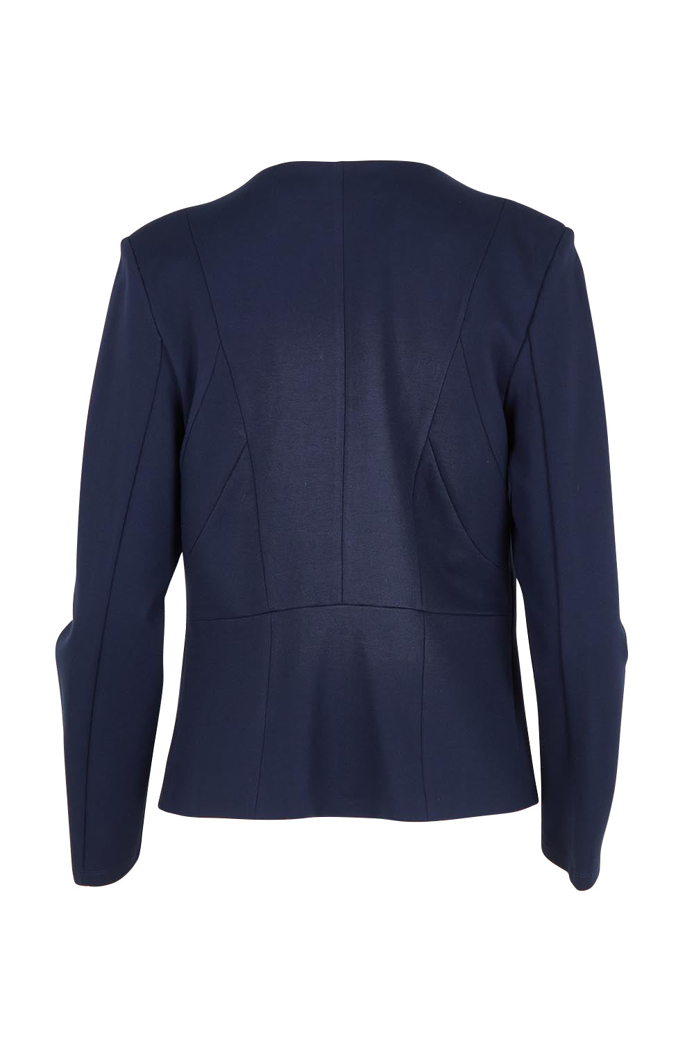 Product shot of The Ponte Adore Jacket in colour Darknavy (Blue), from the back