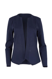 Product shot of The Ponte Adore Jacket in colour Darknavy (Blue), from the front