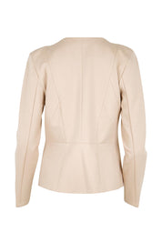 Product shot of the The Ponte Adore Jacket – Sand in colour Sand, from the back