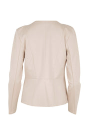 Product shot of the The Ponte Adore Jacket – Sand in colour Sand, from the back