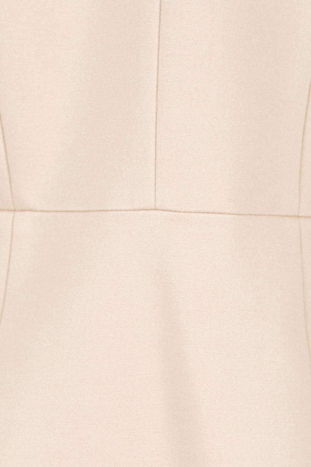 Product shot of the The Ponte Adore Jacket – Sand in colour Sand, showing detail