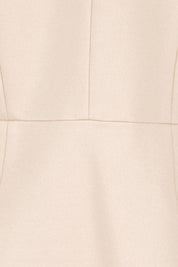 Product shot of the The Ponte Adore Jacket – Sand in colour Sand, showing detail
