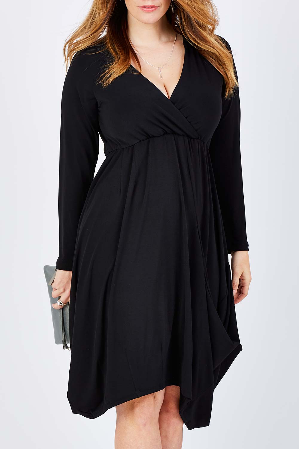 Preloved Belle Loose Pockets Dress - Black