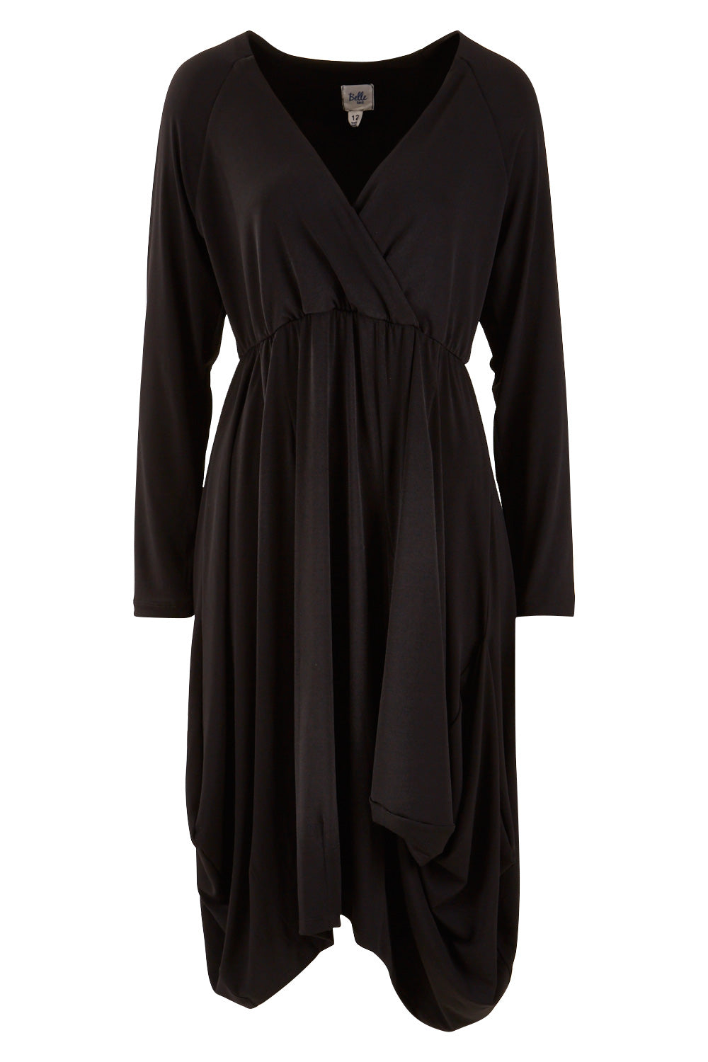 Preloved Belle Loose Pockets Dress - Black