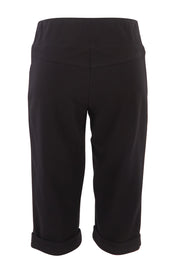 Product shot of the Belle Knee Short in colour Black (Black), from the back