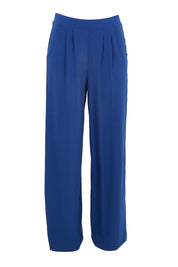 Product shot of the Belle Wide Leg Pant in colour Frenchnavy (Blue), from the front