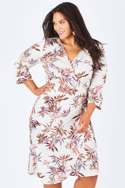 Preloved Belle Crepe Wrap Dress - Leaf