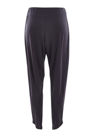 Product shot of the Belle Taper Pant in colour Charcoal (Grey), from the back