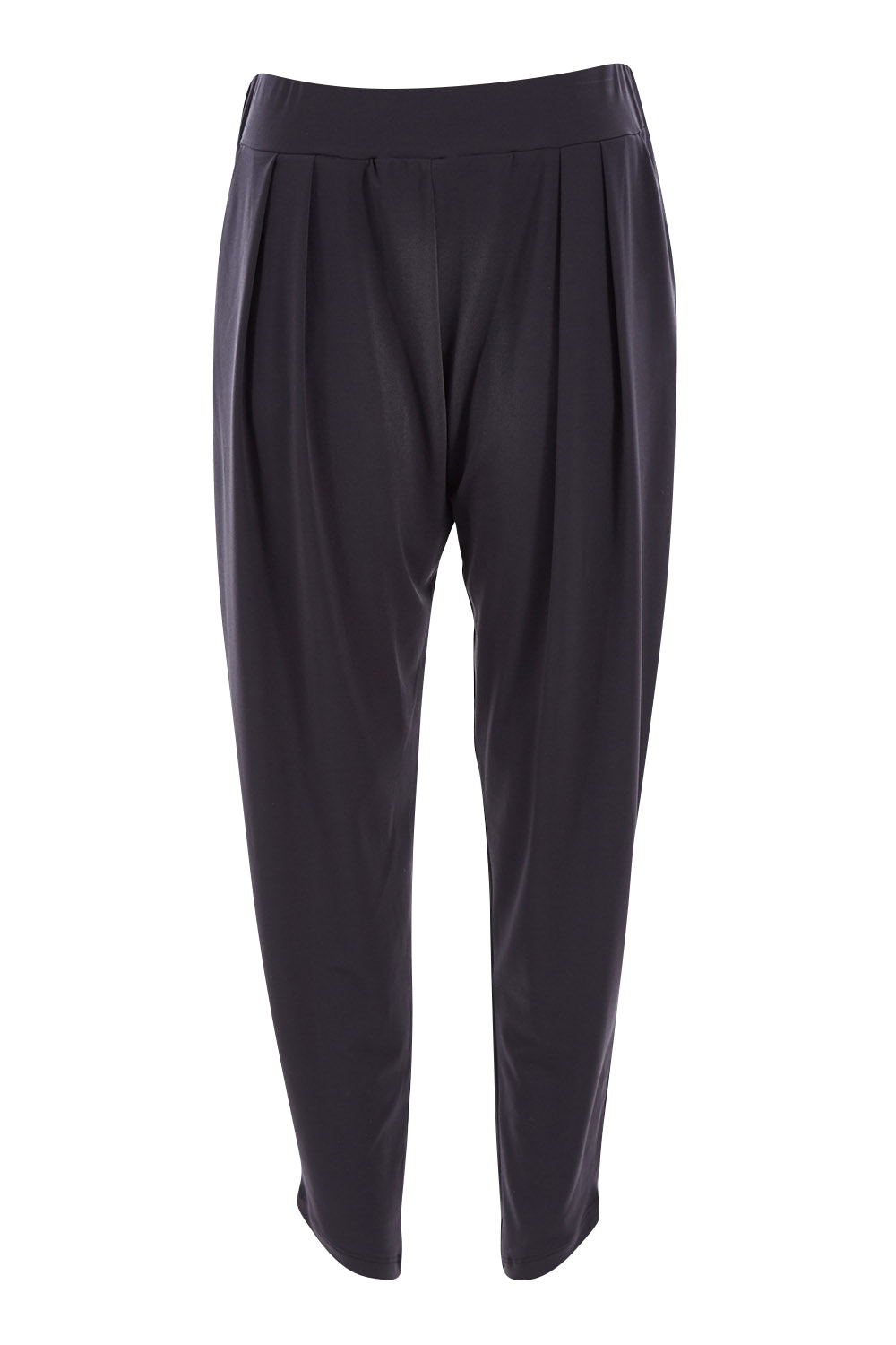 Product shot of the Belle Taper Pant in colour Charcoal (Grey), from the front
