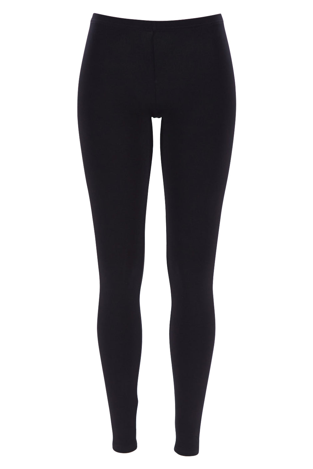 Product shot of the Belle Legging in colour Black (Black), from the front