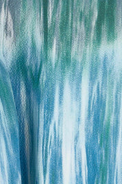 Product shot of the Belle Tie Dye Top in colour Tiedye (Blue), detail