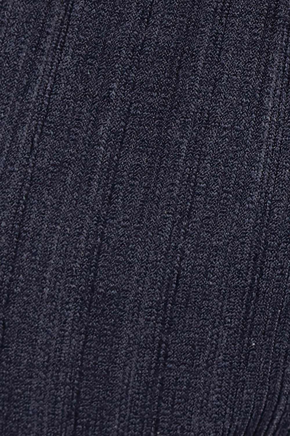 Product shot of the Belle Fashion Knit Pant in colour Navy (Blue), detail