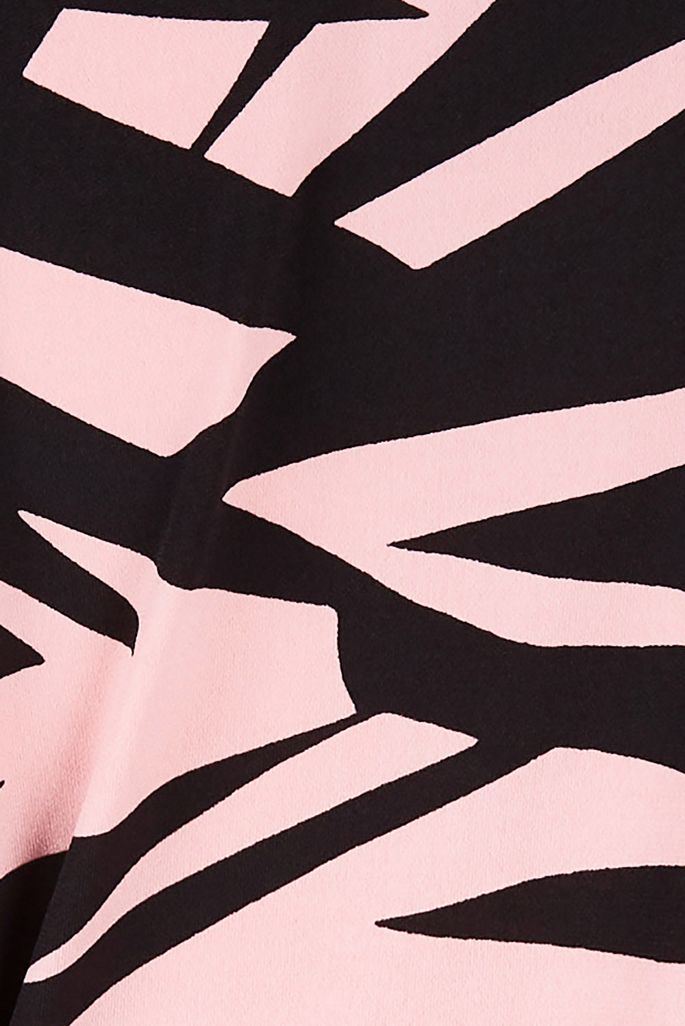 Product shot of the Belle Jungle Print Wrap Dress in colour Jungle (Black), detail