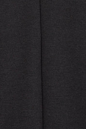 Product shot of the Belle Long Line Ponte Jacket in colour Black (Black), detail