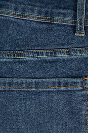 Product shot of the Belle Boot Leg Jean in colour Denim (Blue), detail