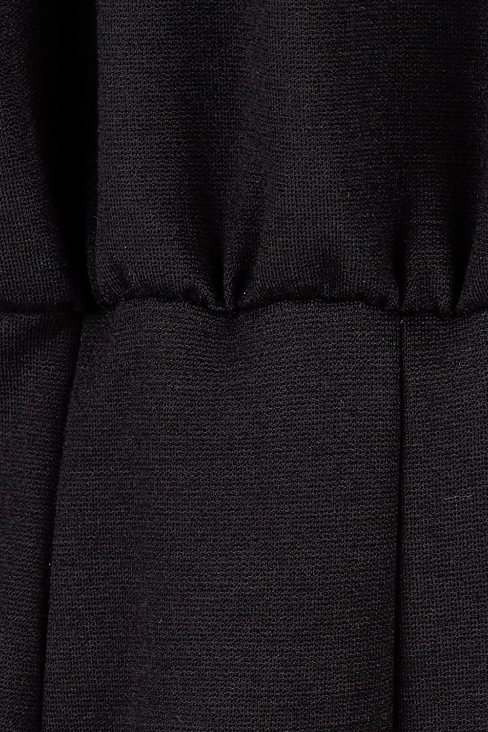Product shot of the Belle Ponte Everywear Dress in colour Black (Black), detail