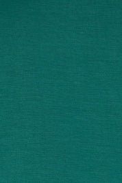 Product shot of the Belle Turtleneck Draped Bamboo Tee in colour Teal (Green), detail