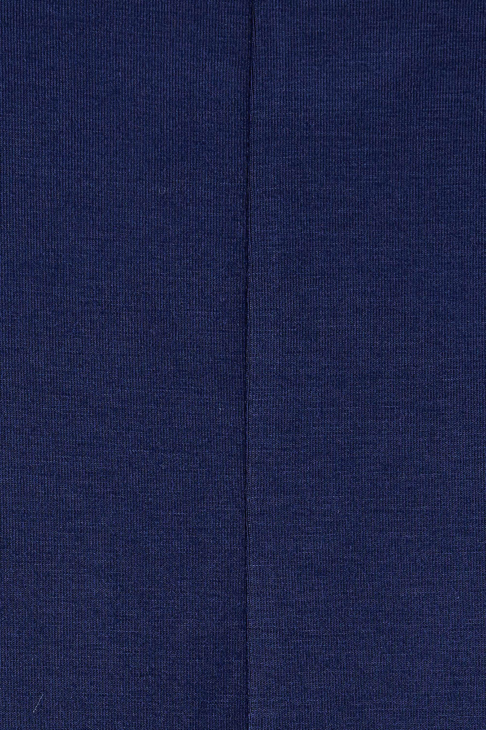 Product shot of the Belle Luxe Bamboo Spliced Tee in colour Navy (Blue), detail