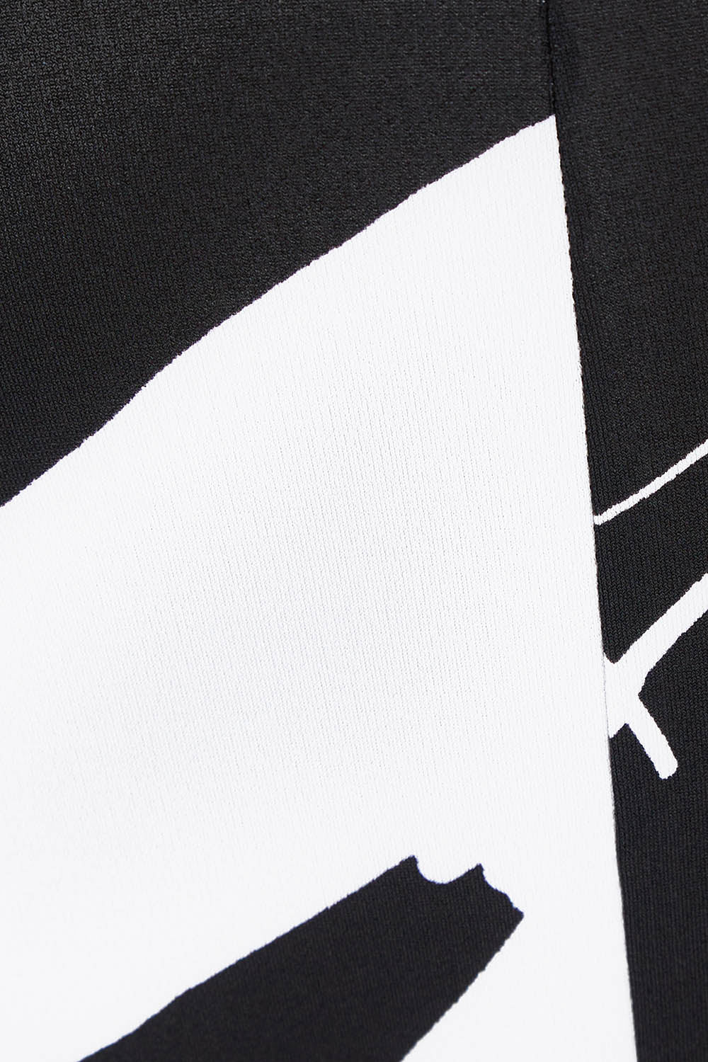 Product shot of the Belle Fit & Flare Printed Skirt in colour Blackwhite (Black), detail
