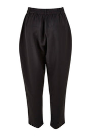 Product shot of the Belle Classic Tapered Pant in colour Black (Black), from the back