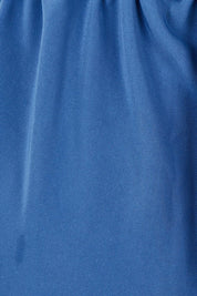 Product shot of the Belle Pull On Tailored Soft Suiting  Pant in colour Ink (Blue), detail