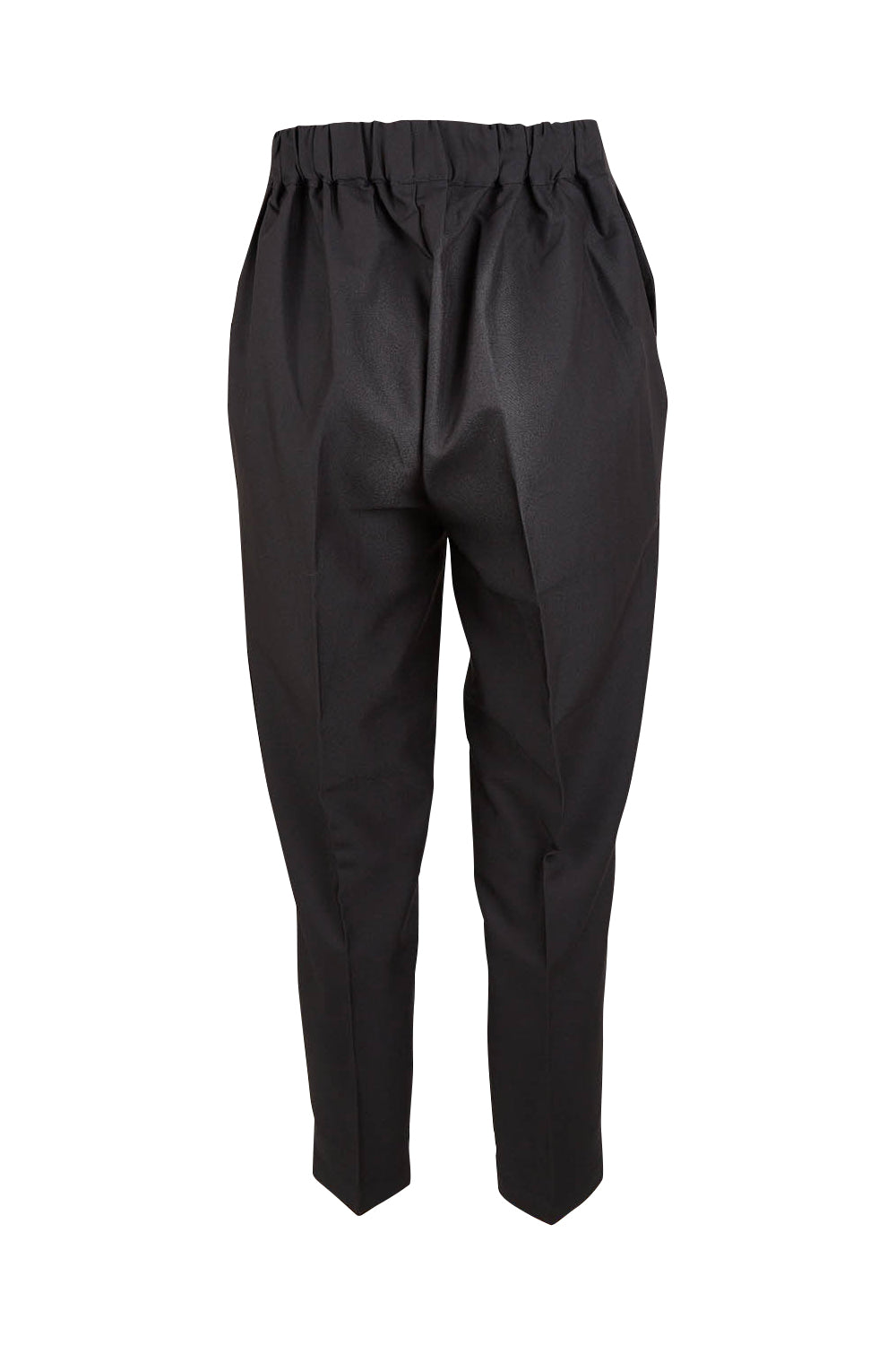 Product shot of the Belle Pull On Tailored Pant in colour Black (Black), from the back