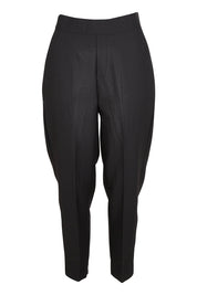 Product shot of the Belle Pull On Tailored Pant in colour Black (Black), from the front
