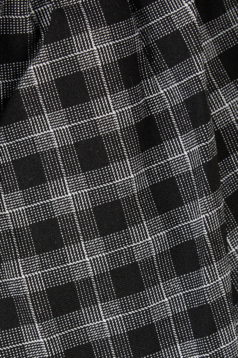 Product shot of the Belle Check Pull on Pant in colour Blackwhite (Black), detail