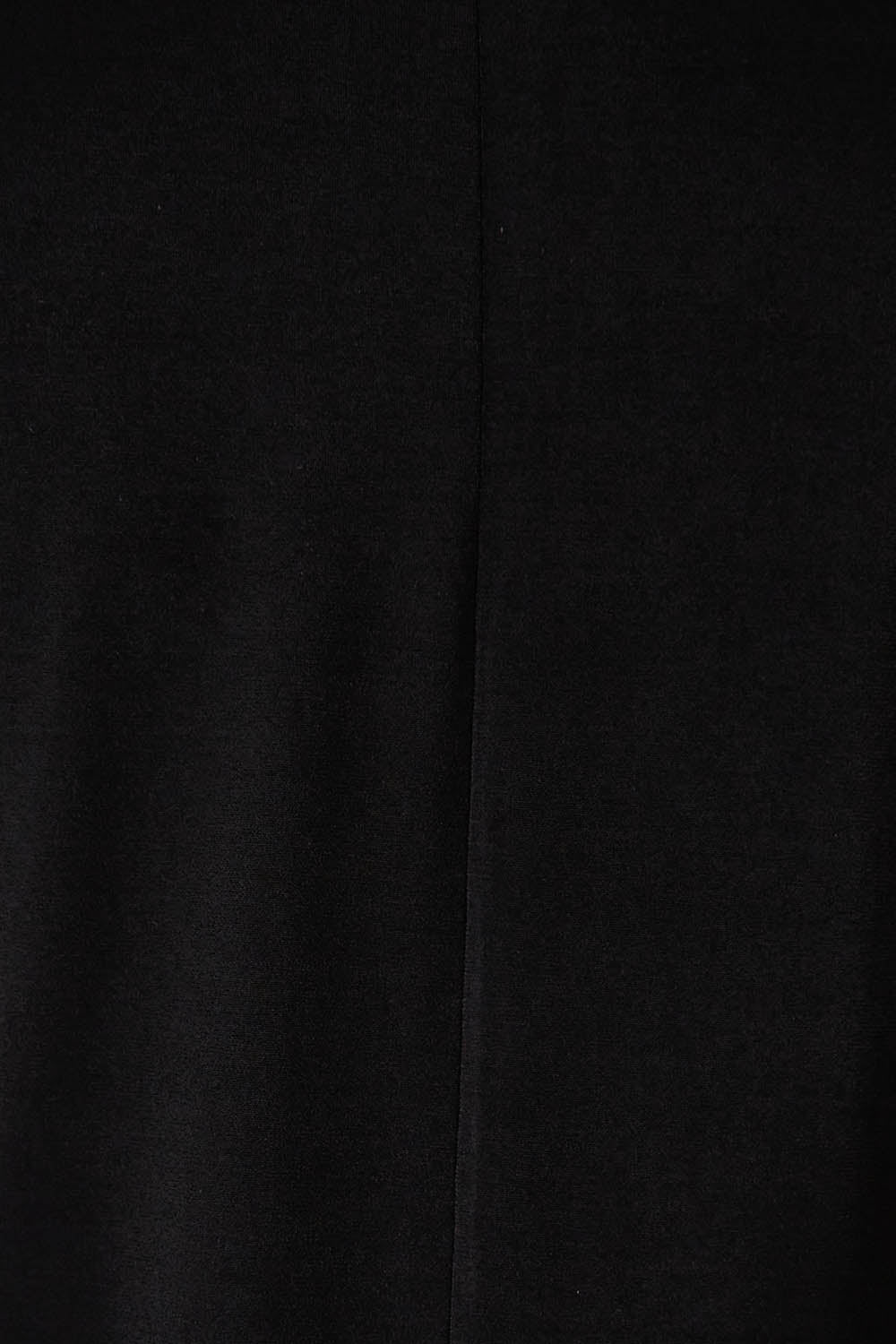 Product shot of the Belle 3/4 Sleeve Slip Dress in colour Black (Black), detail