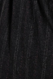 Product shot of the Belle Wide Leg Printed Ponte Pant in colour Blackstrip (Black), detail