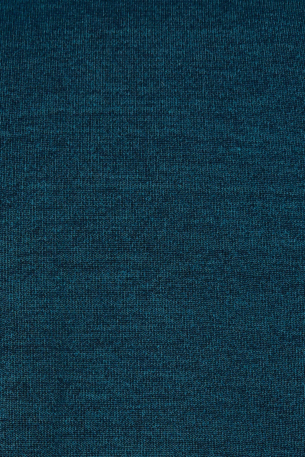 Product shot of the Belle Crew Neck Overlay Knit Midi Dress in colour Petrol (Blue), detail