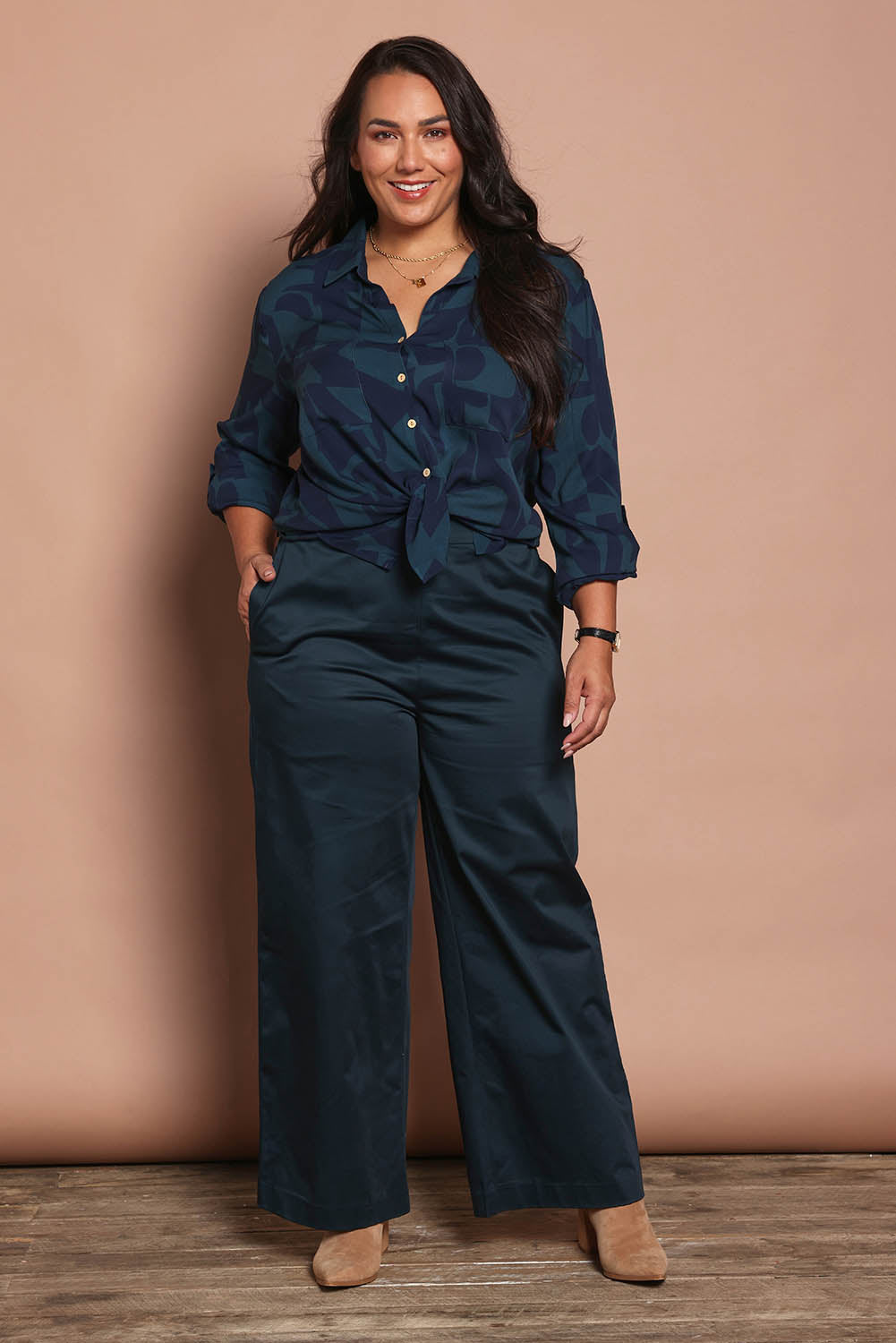 Belle Cotton Comfort Wide Leg Pants – Deeplagoon