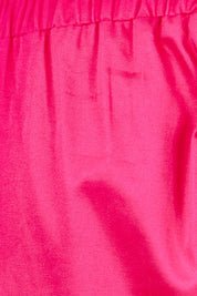 Product shot of the Belle Cotton Comfort Wide Leg Pant in colour Hotpink (Pink), detail