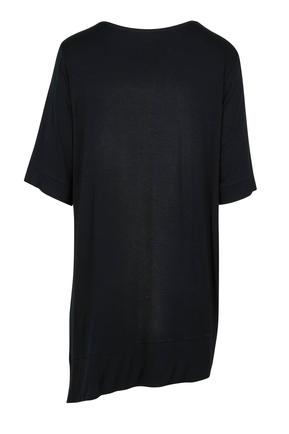 Preloved Belle Bamboo Asymmetric Tee - Black