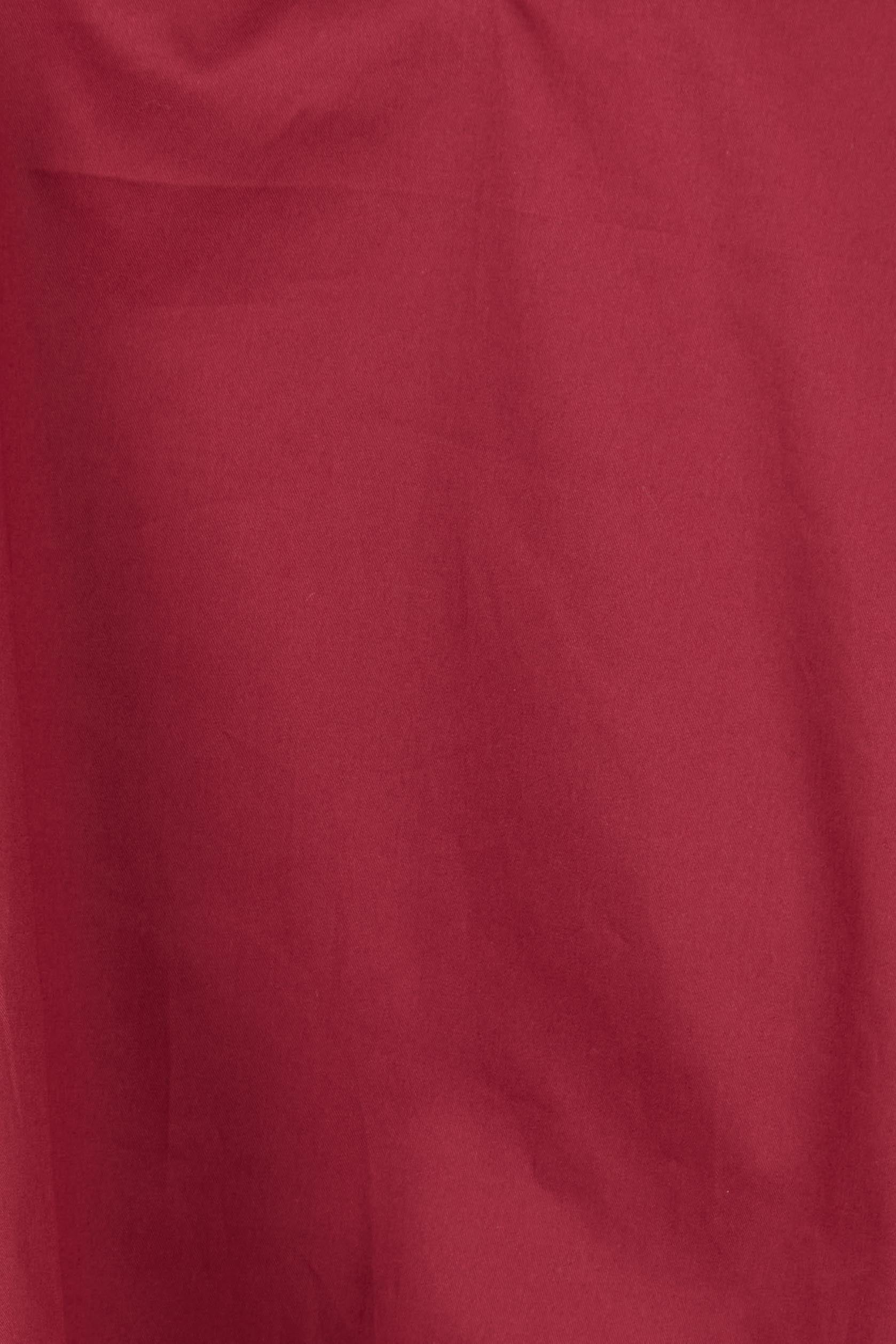 Product shot of the Belle Easy Cotton Pop Over Top in colour Chillired (Red), detail