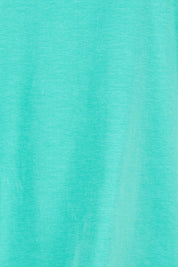 Product shot of the Belle Luxe Cotton Tank in colour Aqua (Blue), detail