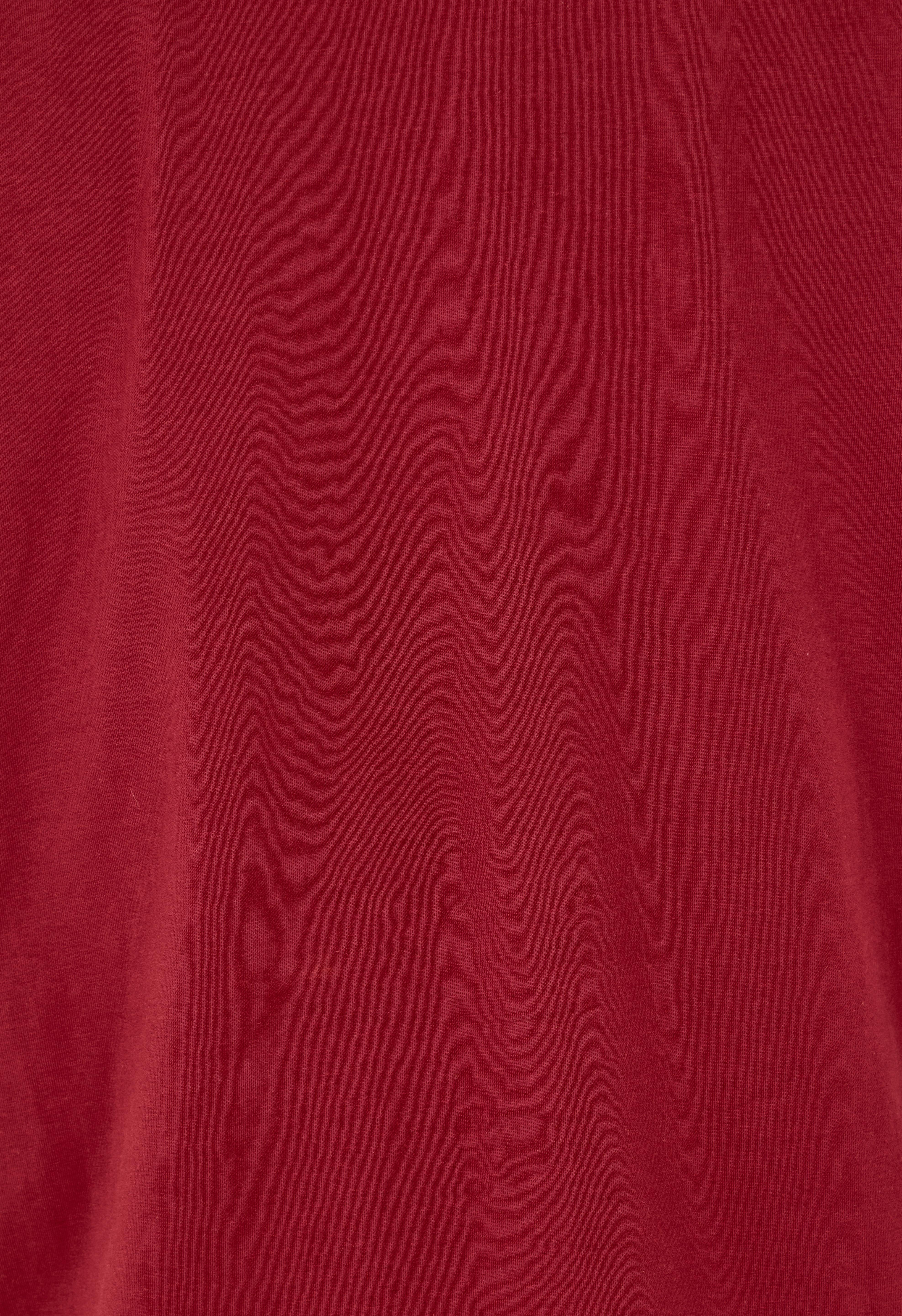 Product shot of the Belle Luxe Cotton Tank in colour Chilli (Red), detail