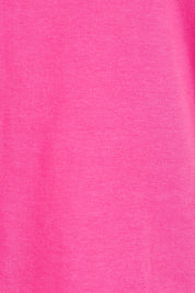 Product shot of the Belle Luxe Cotton Tank in colour Fuschia (Pink), detail