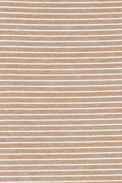 Product shot of the Belle Striped Relaxed Fit Tee in colour Tanwhite, detail