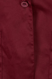 Product shot of the Belle Cotton Comfort Blazer in colour Burgundy (Purple), detail