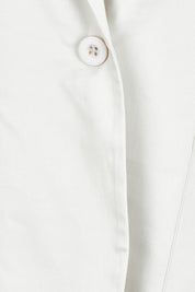 Product shot of the Belle Cotton Comfort Blazer in colour Stone, detail