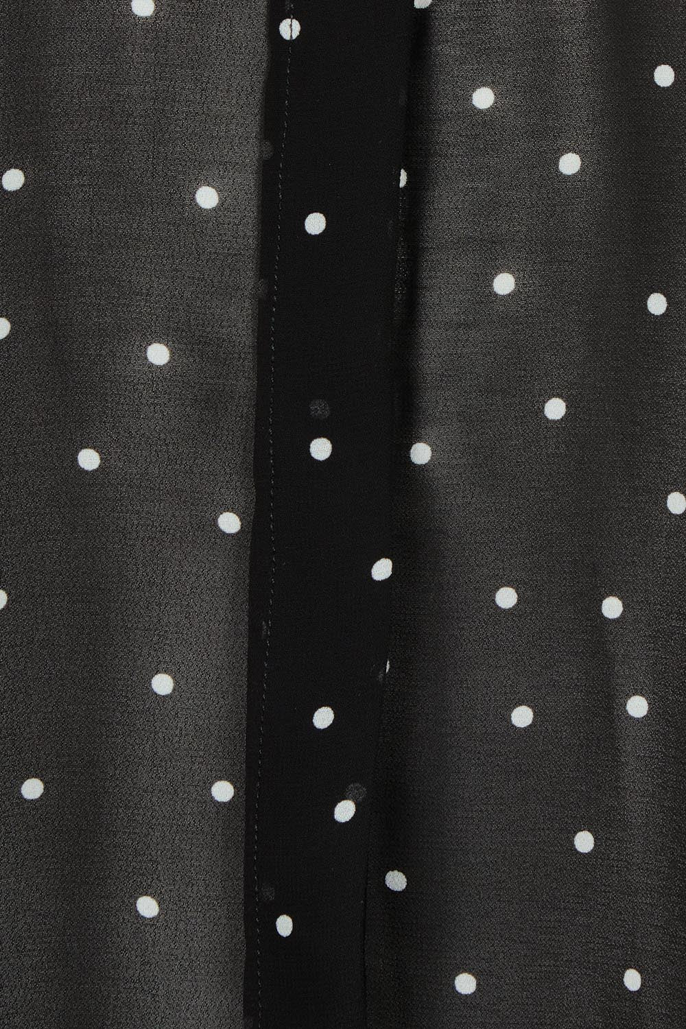 Product shot of the Belle Printed Full Sleeve Shirt in colour Blackwhite (Black), detail