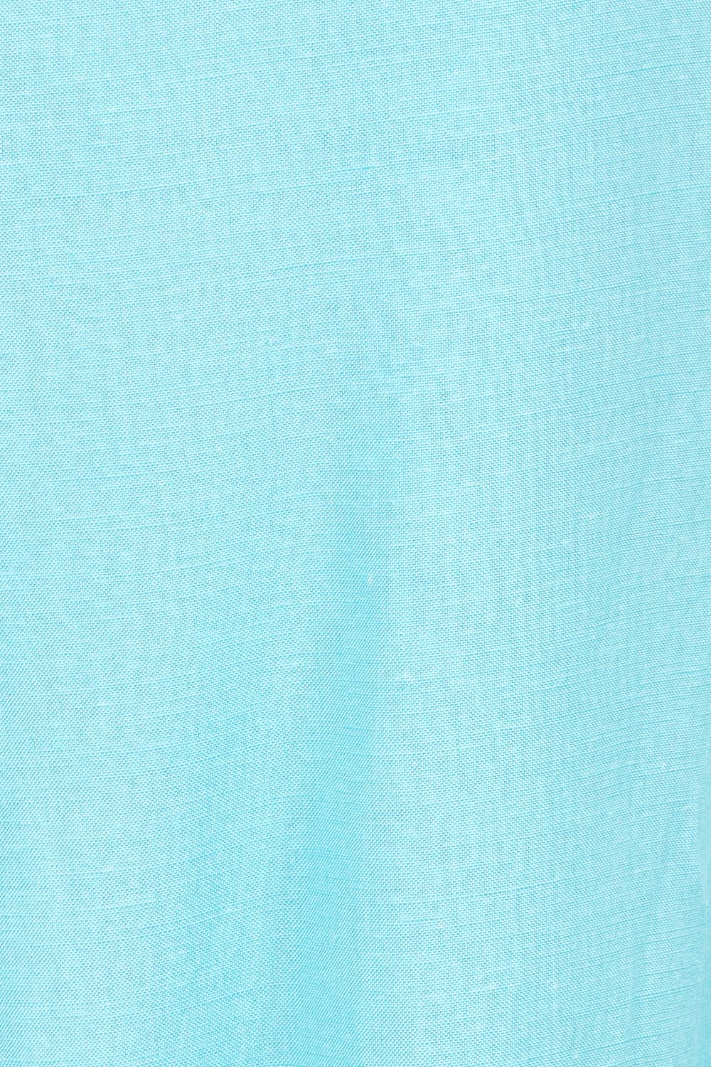 Product shot of the Belle Pull On Palazzo Pants With Pockets in colour Aqua (Blue), detail