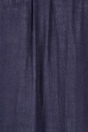 Product shot of the Belle 3 Way Linen Blend Shirtmaker Dress in colour Navy (Blue), detail