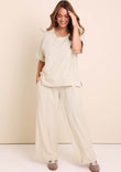 Belle Wear Anywhere Linen Blend Pants – Sand