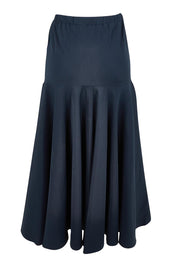 Belle Luxe Panelled Maxi Skirt – Navy